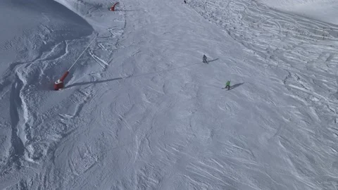 Skiing ski resort Stock Footage 237165621