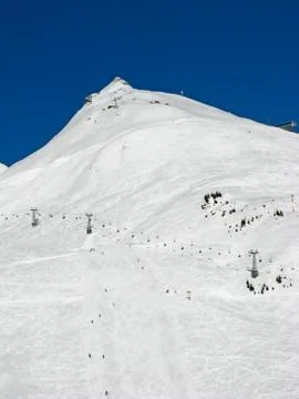 Skiing slope Foto stock