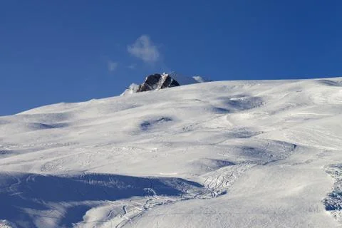 Skiing slope Foto stock