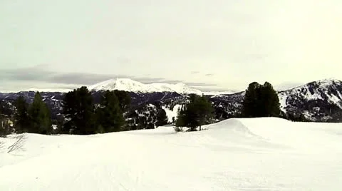 Skiing on the top Stock Footage 22788827