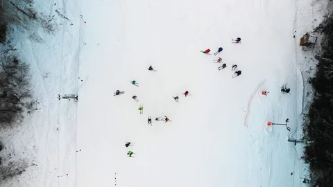 Skiing2 Stock Footage 103544126