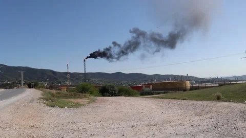 The Skikda refinery is an oil refinery located in Skikda in Algeria Stock Footage