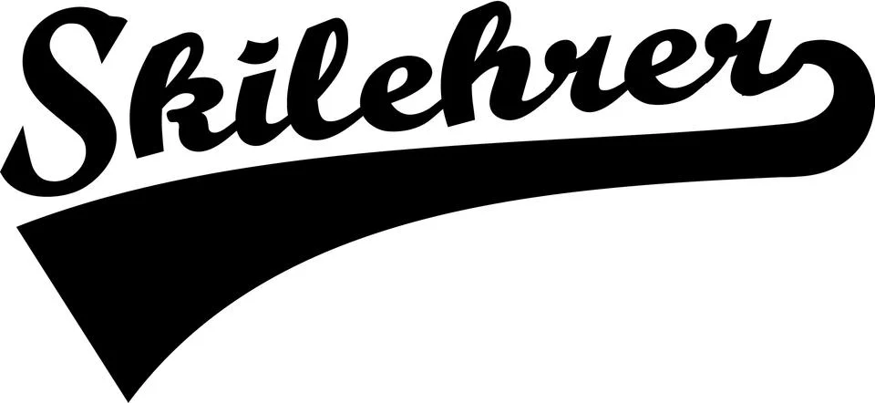 Skilehrer Illustrazione stock