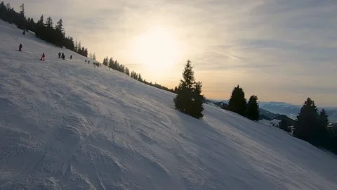 Skilift Sunset 库存影片 230023807