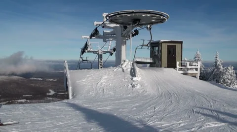 Skilift wheel direct angle Video stock 1052917