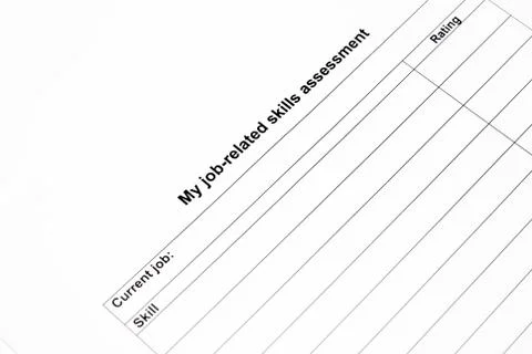 Skill Assessment Stock Photos