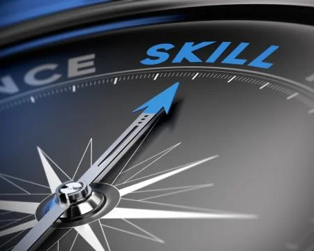 Skill Concept, Training Illustrazione stock