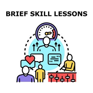 Skill development lessons building knowledge and expertise growth Stock Illustration