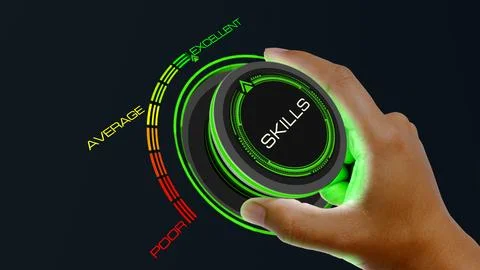 SKILL EXCELLENT Illustrazione stock