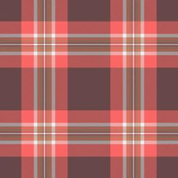 Skill fabric pattern vector, classy check tartan textile. Rosa seamless tex.. Stock Illustration