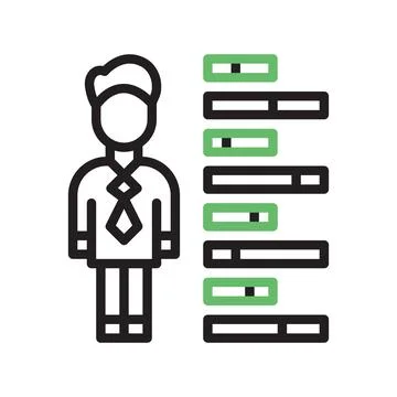 Skill icon vector image. Stock Illustration