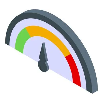 Skill level dashboard icon isometric vector. Beginner training Stock Illustration