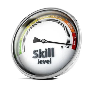 Skill level Stock Illustration