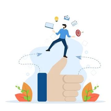 Skill or competency and career experience or knowledge for accountability Stock Illustration