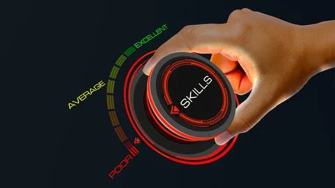 SKILL POOR Illustrazione stock