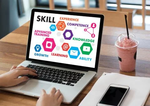 SKILL professionals working TECHNOLOGY COMMUNICATION Stock Photos