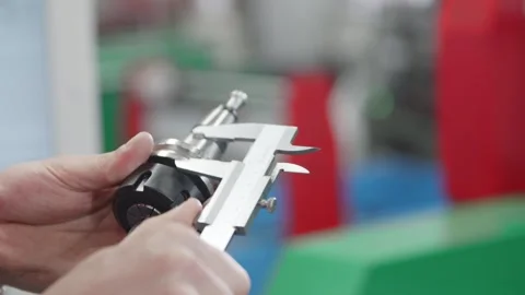 A Skilled Craftsman Creating Precision Parts on a Lathe Stock Footage 254974901