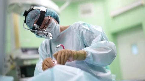 Skilled physician is performing endoscopic endonasal operation in otolaryngology 스톡 동영상 167275544