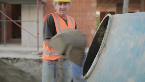 Skilled Worker In Construction Site With Hardware And Equipment Stock Footage 98284416