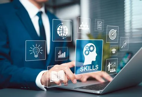 Skills Development and Learning. Personal growth concept. Stock Photos