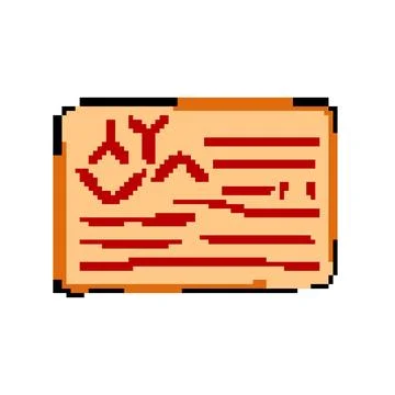 Skills suture practice pad pixel art vector illustration Stock Illustration