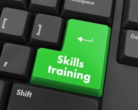 Skills training Stock Illustration