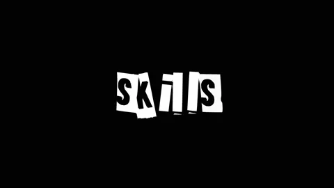 Skils text animation concept. Stock Footage 229673131