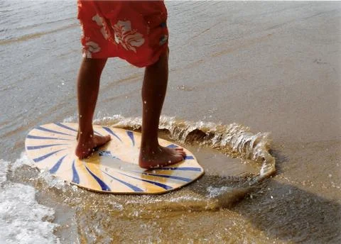 The Skim Board Stock Photos