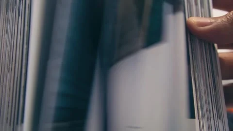 Skimming a book Stock Footage 251143749