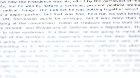 Skimming through an ebook (2) Stock-Footage 3943556