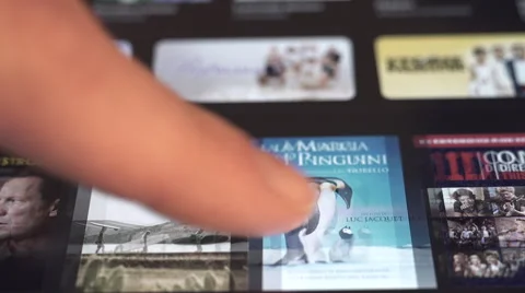 Skimming Through A Web Page On Touch Tablet Computer HD Stock Footage 48018549
