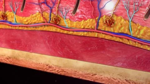 Skin Anatomy Stock Illustration