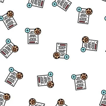 Skin cancer program vector seamless pattern 스톡 일러스트