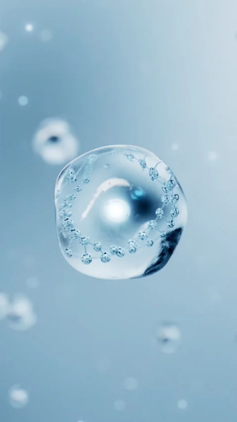 Skin care essence activates cell repair to enhance skin beauty and cosmetics. Stock-Footage 341850877