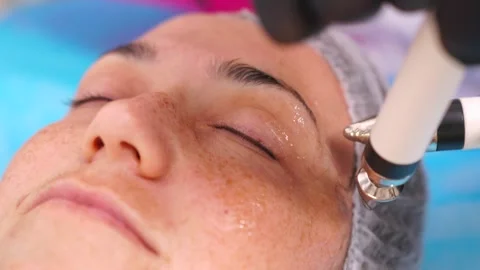 Skin Care with Microcurrent Device Stock Footage 278528199