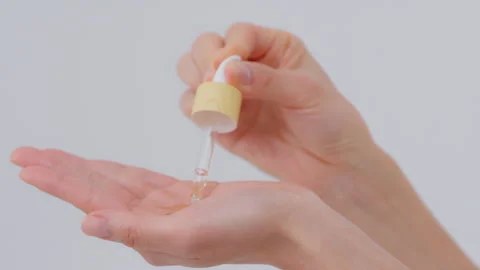 Skin care process Video stock 343593027