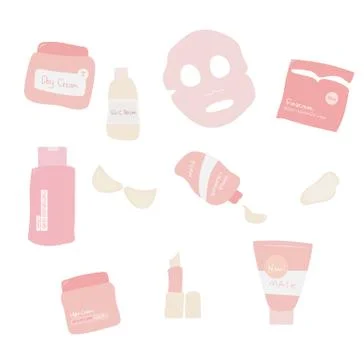 Skin care Set Stock Illustration