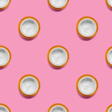 Skin care tubes pattern Stock Photos