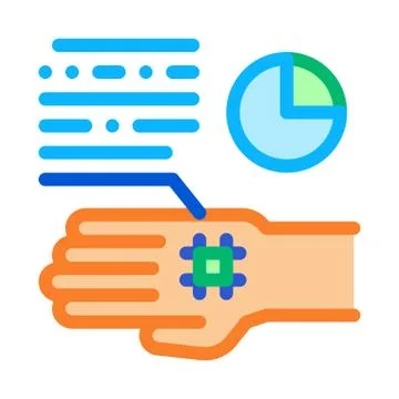 Skin Cell Biohacking Icon Vector Illustration Illustrazione stock