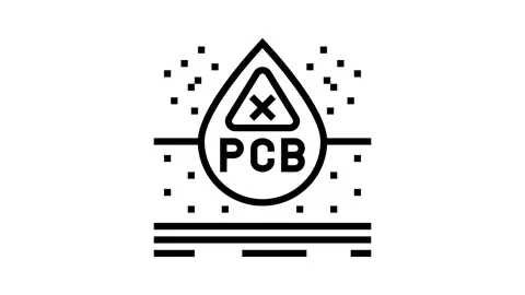 Skin contact pcb water line icon animation Stock Footage 326122012