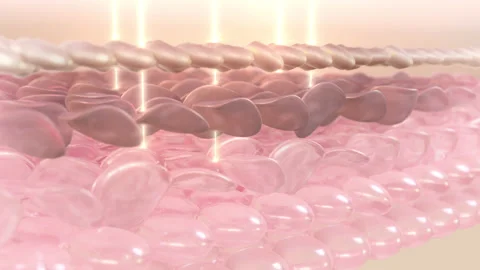 The skin is damaged by UV light Stock Footage 236269970