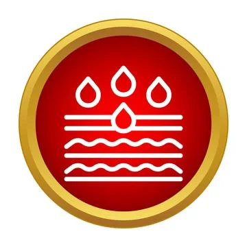 Skin hydration moisture absorption layers icon concept Stock Illustration