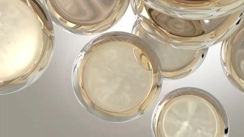 Skin layer used as background for skin care and sun protection products. 3D Stock Footage 308067347