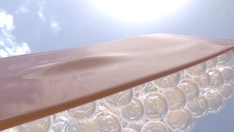 The skin layer is used as a background for skin care products and provides 3 動画素材 308067358