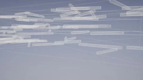 Skin Layer Wireframe Schematic Dermis Collagen Network Study Bright Studio Stock-Footage 342728563