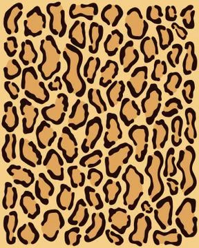 Skin of  leopard Stock Illustration