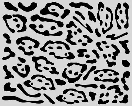 Skin of leopard  Stock Illustration