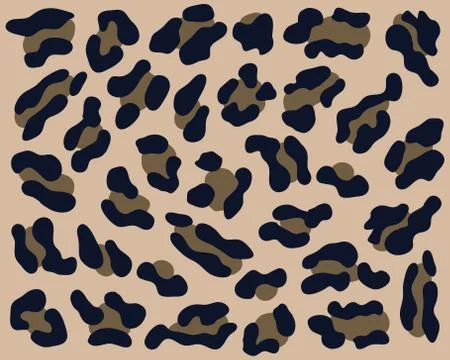 Skin of leopard  Stock Illustration