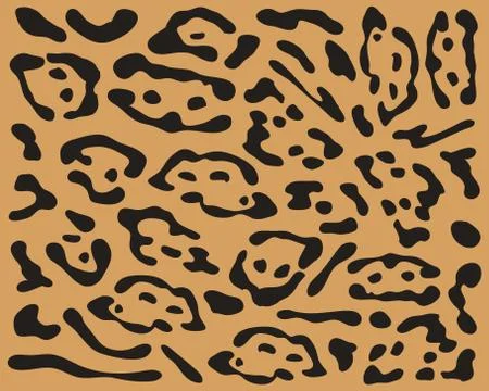Skin of leopard  Stock Illustration