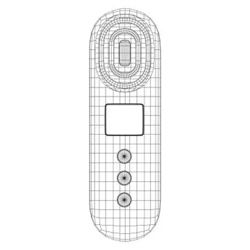 Skin massage machine device Stock Illustration